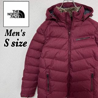 ザノースフェイス(THE NORTH FACE)のノースフェイス　ダウンジャケット　海外限定　メンズ　Sサイズ　ワインレッド系(ダウンジャケット)