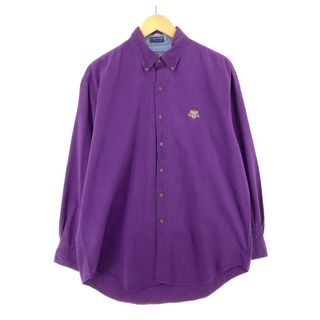 ラルフローレン(Ralph Lauren)の古着 90年代 ラルフローレン Ralph Lauren CHAPS チャップス 長袖 ボタンダウンシャツ メンズL ヴィンテージ /eaa397915(シャツ)