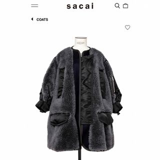 サカイ(sacai)のsacai22AWFaux Shearling nylon Twill Coat(ブルゾン)