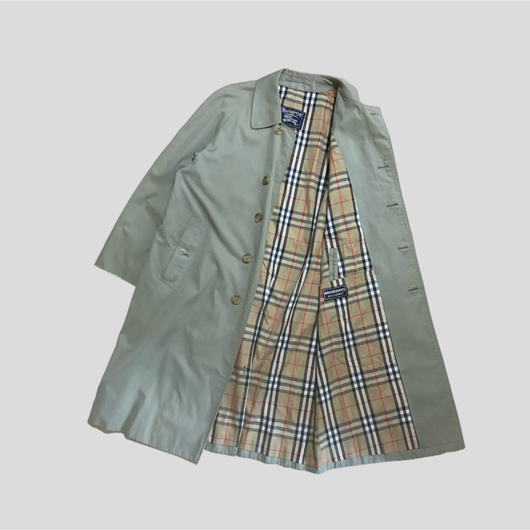 BURBERRY(バーバリー)の【S】90s Burberry ステンカラーコート 英国製 古着 ビンテージ メンズのジャケット/アウター(ステンカラーコート)の商品写真