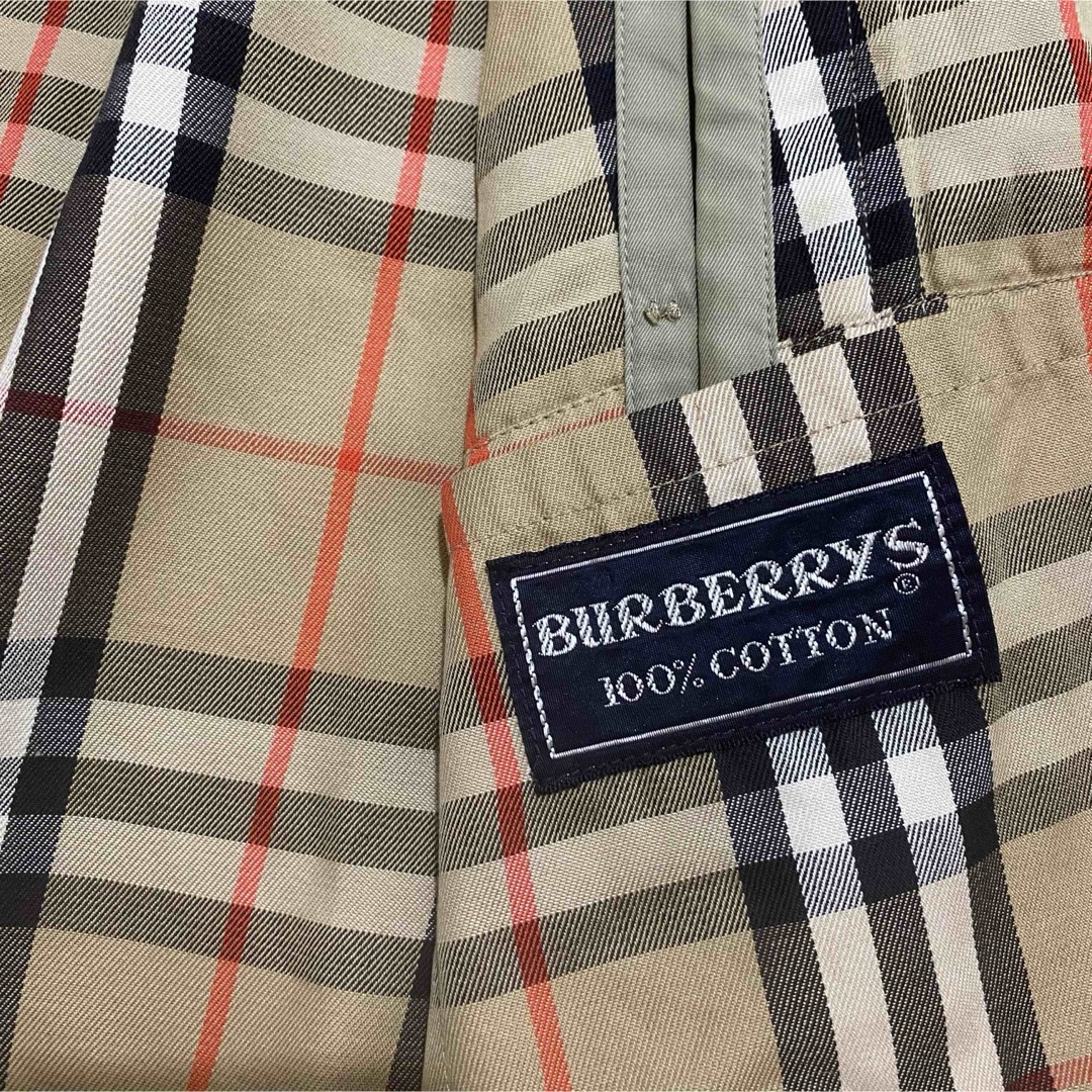 BURBERRY(バーバリー)の【S】90s Burberry ステンカラーコート 英国製 古着 ビンテージ メンズのジャケット/アウター(ステンカラーコート)の商品写真