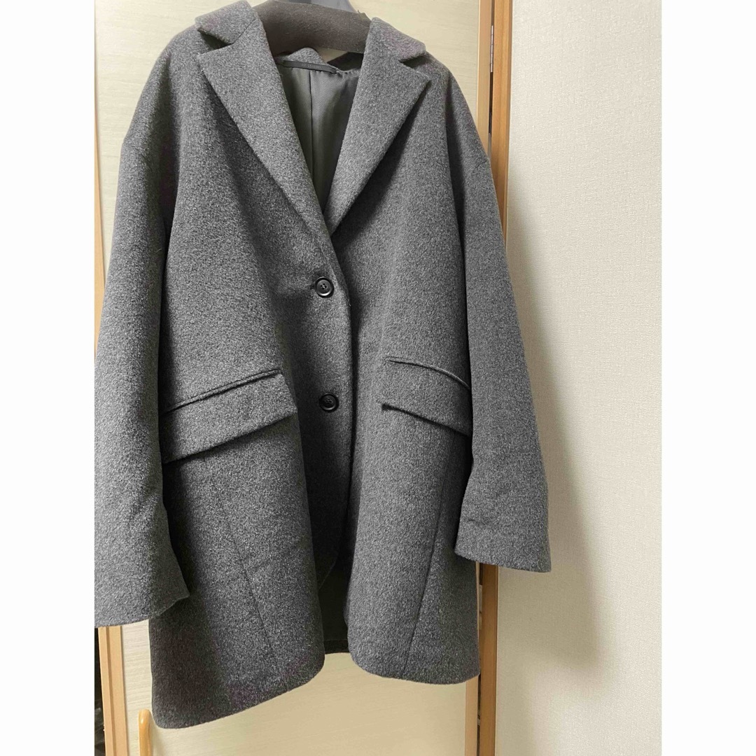 AP STUDIO(エーピーストゥディオ)の2023 未使用 AP STUDIO オーバーサイズジャケットコート　グレー レディースのジャケット/アウター(テーラードジャケット)の商品写真