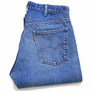 リーバイス(Levi's)の80s USA製 Levi'sリーバイス 505 ダメージ デニムパンツ w35 L32★124 オールド ビンテージ ジーンズ ストレート ハチマル ヒゲ(デニム/ジーンズ)