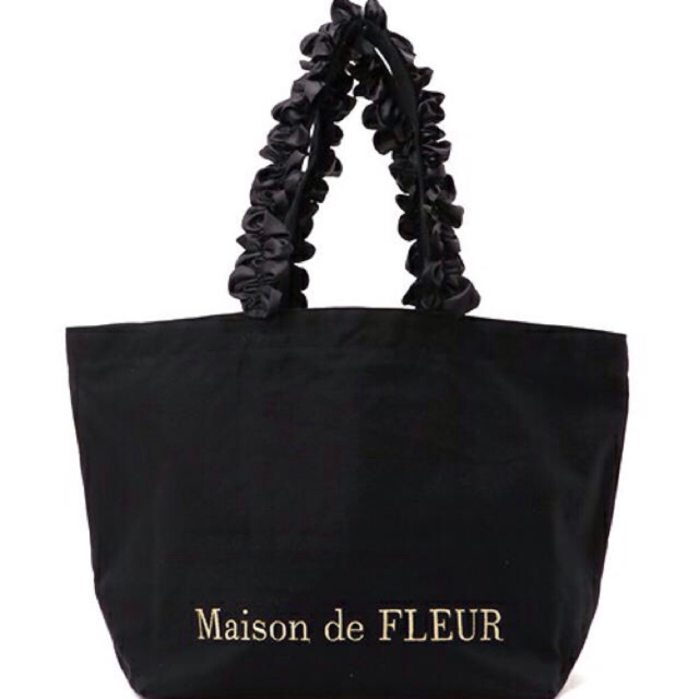 Maison de FLEUR(メゾンドフルール)のフリルハンドルトートLバッグ レディースのバッグ(トートバッグ)の商品写真