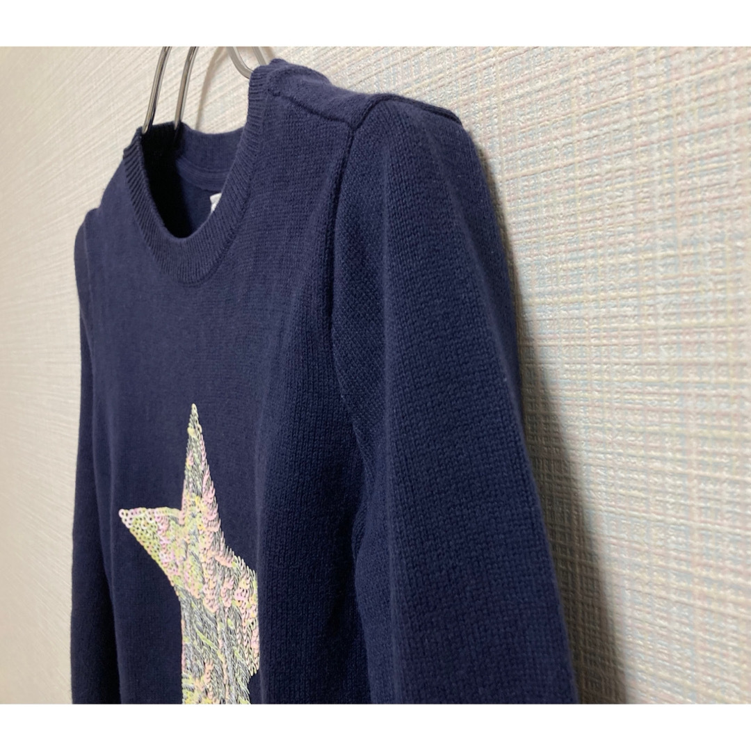 GAP Kids(ギャップキッズ)のギャップキッズ　コットンニットワンピース　130cm キッズ/ベビー/マタニティのキッズ服女の子用(90cm~)(ワンピース)の商品写真