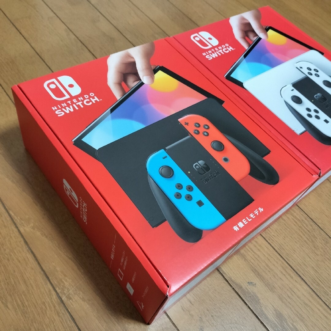 Nintendo Switch(ニンテンドースイッチ)の新品未使用品　ニンテンドースイッチ有機ELモデル　2台セット　送料無料 エンタメ/ホビーのゲームソフト/ゲーム機本体(家庭用ゲーム機本体)の商品写真