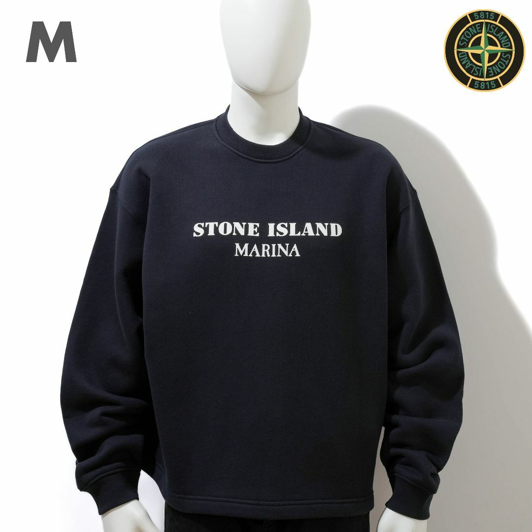 新品 Stone Island MARINA ロゴスウェットシャツ M トップス 新品 Stone Island MARINA ロゴスウェットシャツ M トップス