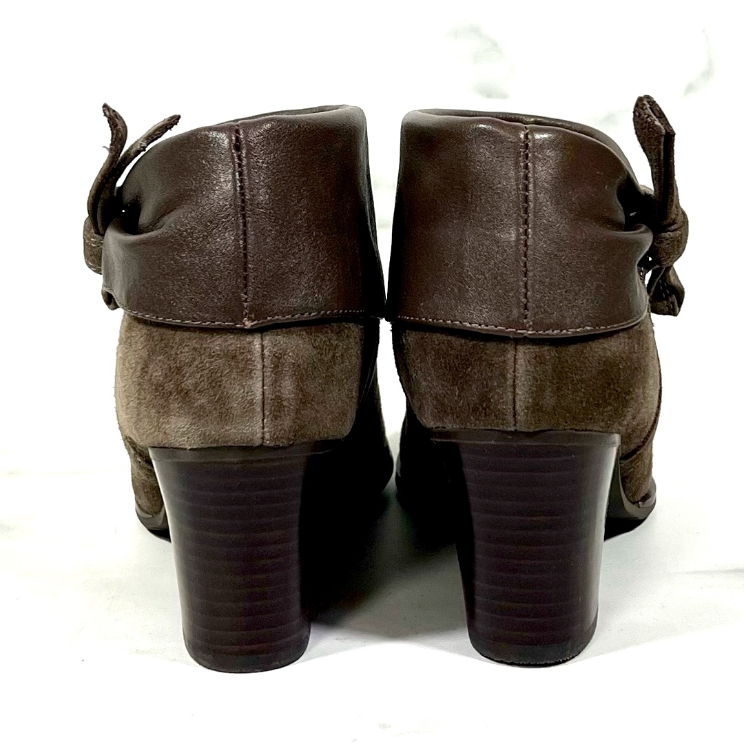 DIANA(ダイアナ)の【新品未使用】DIANA ダイアナ リボン レザー スエード ブーツ茶23.0 レディースの靴/シューズ(ブーツ)の商品写真