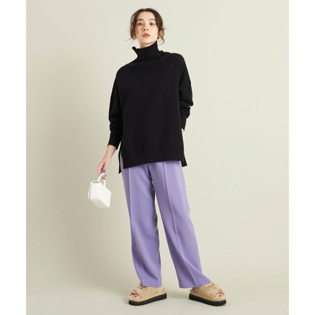 BEAUTY&YOUTH UNITED ARROWS(ビューティアンドユースユナイテッドアローズ)の【PURPLE】【S】ポリエステル タックワイドパンツ -ウォッシャブル- レディースのパンツ(その他)の商品写真