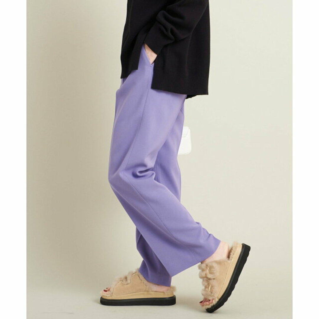 BEAUTY&YOUTH UNITED ARROWS(ビューティアンドユースユナイテッドアローズ)の【PURPLE】ポリエステル タックワイドパンツ -ウォッシャブル- レディースのパンツ(その他)の商品写真