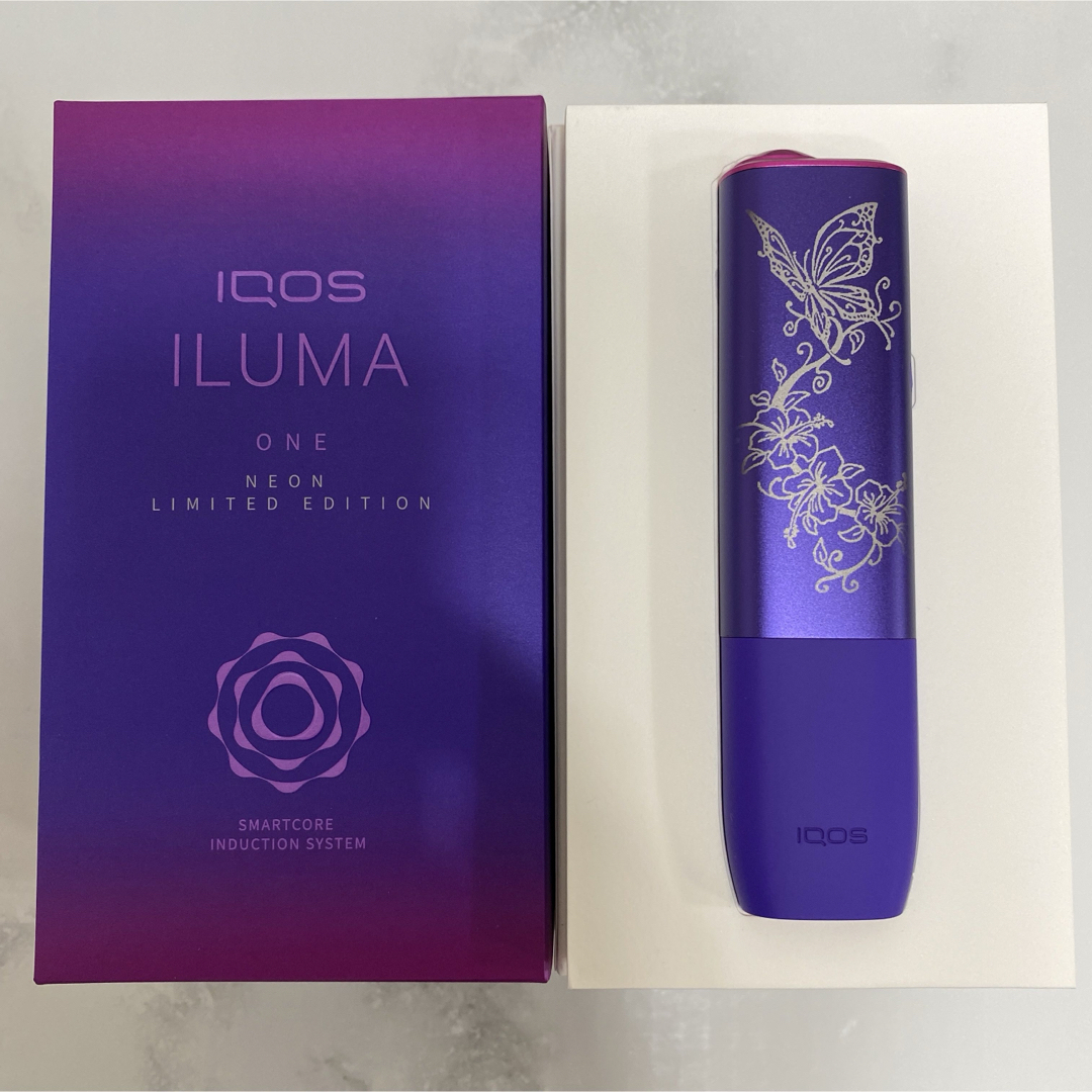 iQOS ILUMA ONE アイコス イルマワン 加工 ネオン 蝶♡iqostom本体一覧