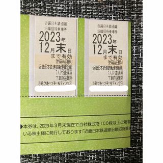 近鉄 株主優待乗車券 近畿日本鉄道 沿線招待乗車券 2枚セット(鉄道乗車券)