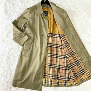 バーバリー(BURBERRY)のバーバリー ステンカラーコート ライナー ロング ヴィンテージ M ノバチェック(ステンカラーコート)