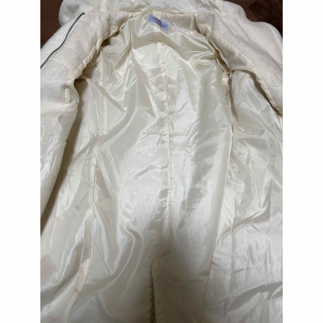 coen(コーエン)のcoen ダッフルコート ホワイト Mサイズ モコモコ レディースのジャケット/アウター(ダッフルコート)の商品写真