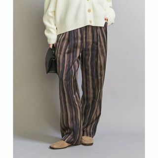 ビューティアンドユースユナイテッドアローズ(BEAUTY&YOUTH UNITED ARROWS)の【DK.BROWN】マットサテン ハンドストライプ バックゴム パンツ -ウォッシャブル-(その他)