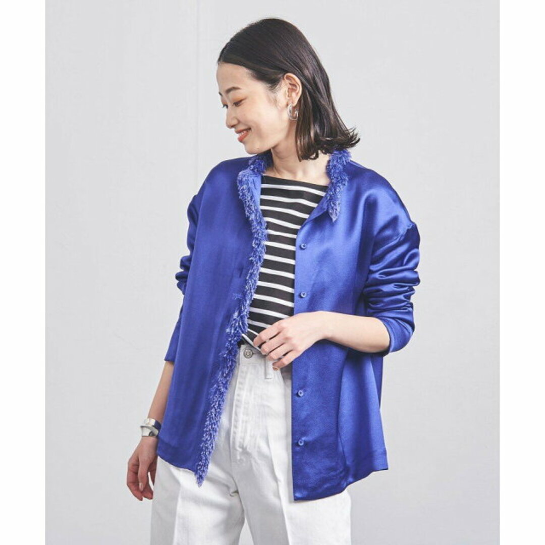 UNITED ARROWS(ユナイテッドアローズ)の【COBALT】<UNITED ARROWS>STN フリンジ シャツ G レディースのトップス(シャツ/ブラウス(長袖/七分))の商品写真