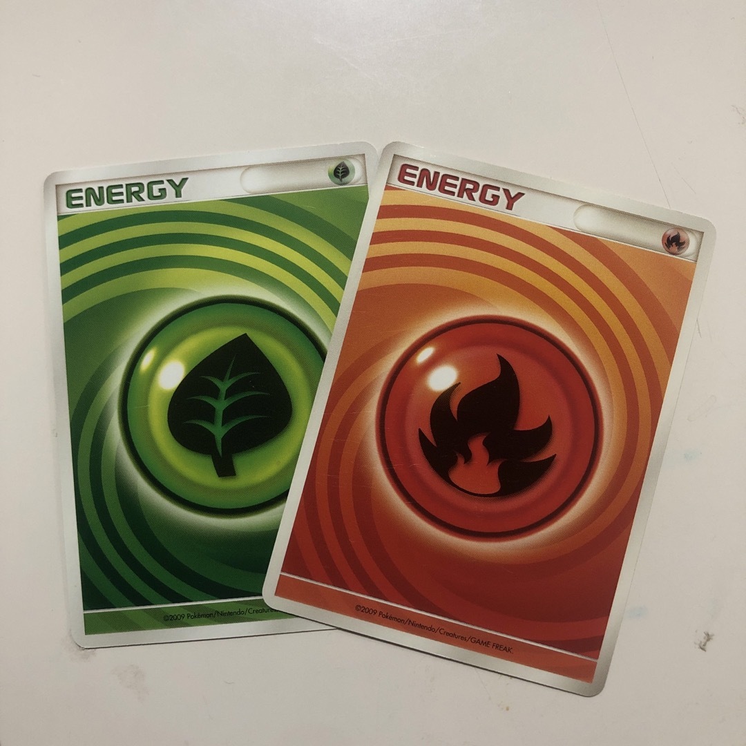 ポケモン(ポケモン)のポケモンカード うずまきエネルギー 炎 草 エンタメ/ホビーのトレーディングカード(その他)の商品写真