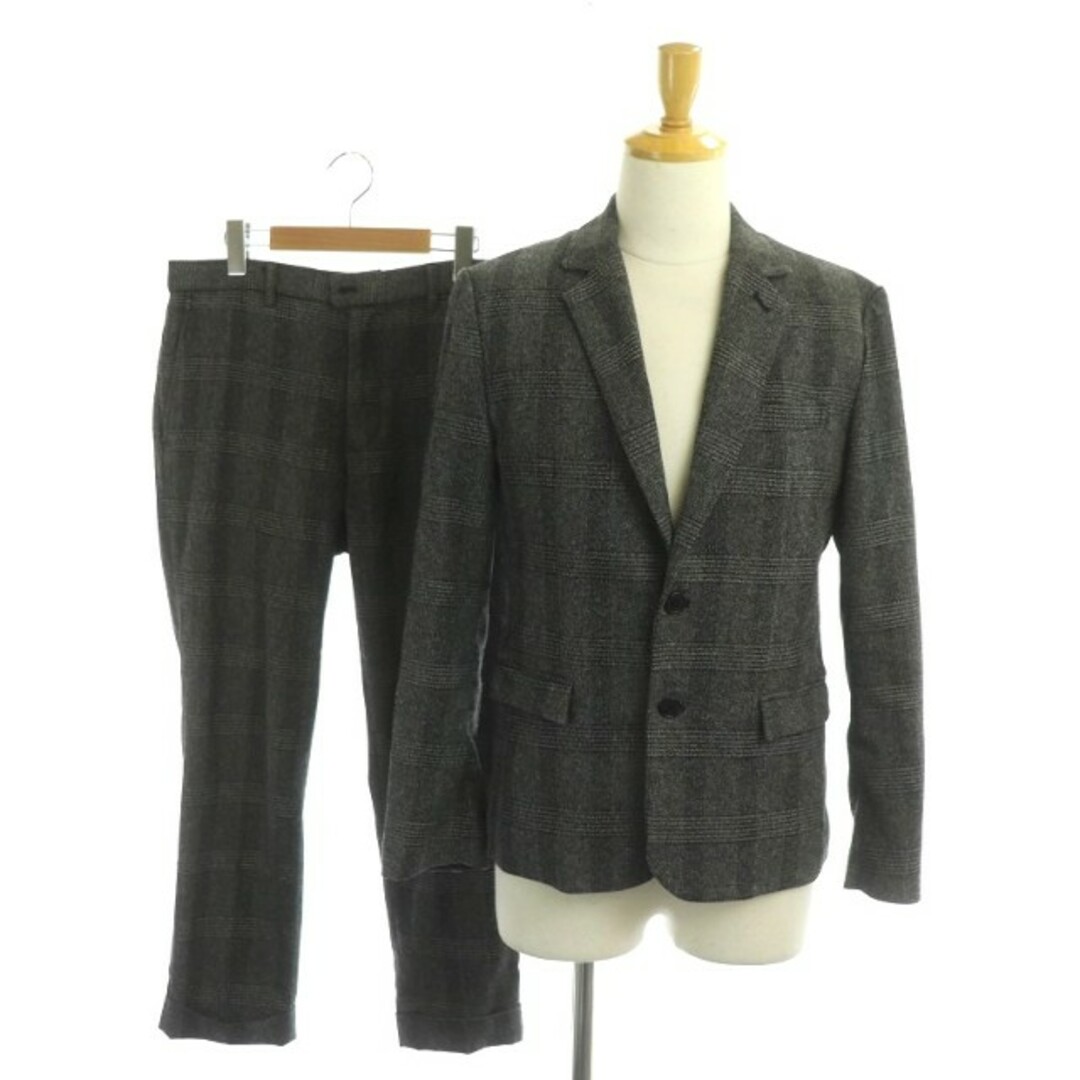VANQUISH(ヴァンキッシュ)のヴァンキッシュ セットアップ 上下 スーツ グレンチェック テーラードジャケット メンズのスーツ(スーツジャケット)の商品写真