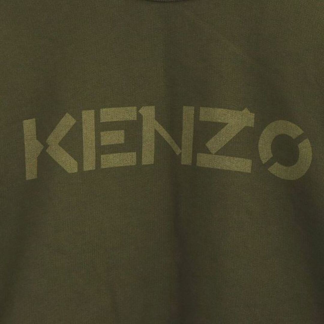 KENZO - ケンゾー ロゴ スウェット カットソー トレーナー XS カーキ