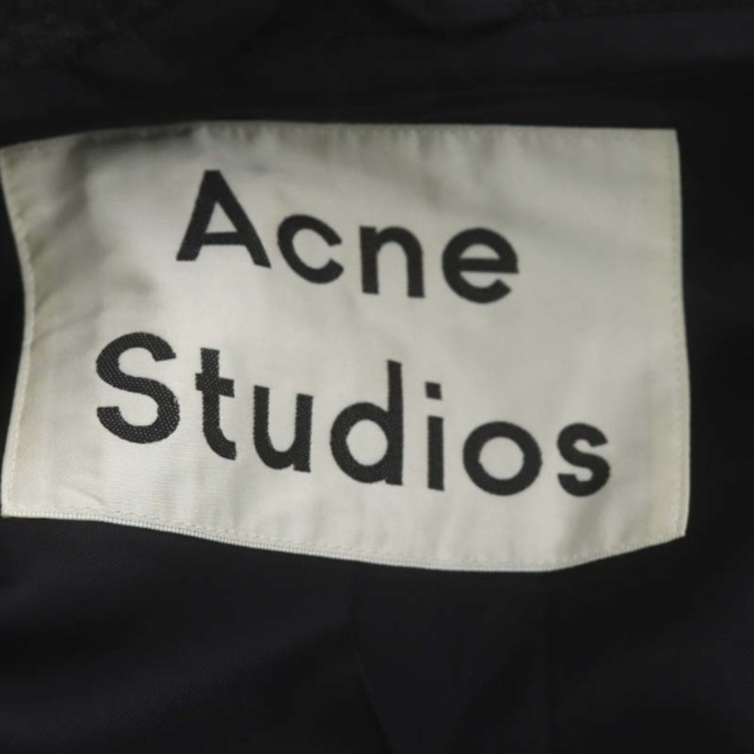 ACNE(アクネ)のアクネ ウールファンネルネックコート アウター ロング 34 チャコールグレー レディースのジャケット/アウター(その他)の商品写真