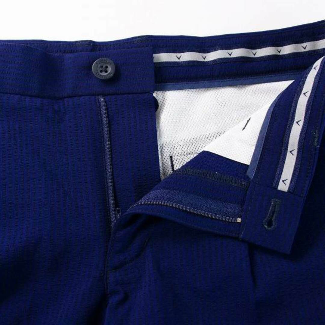 Callaway(キャロウェイ)のCALLAWAY 8WAYストレッチ サッカーストライプ ショートパンツ 紺 メンズのパンツ(ショートパンツ)の商品写真
