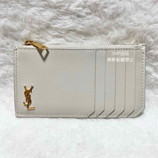 Saint Laurent Paris グレインド ジップ ウォレット