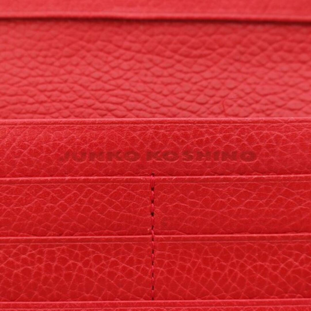 JUNKO KOSHINO(コシノジュンコ)のジュンココシノ 長財布 フェイクレザー 金具 ロゴ 赤 レッド レディースのファッション小物(財布)の商品写真