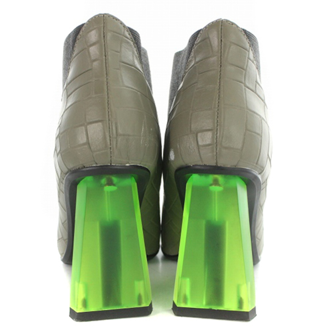 ユナイテッドヌード ブーツ ショート 35 22.5cm 黒 グレー 緑 レディースの靴/シューズ(ブーツ)の商品写真