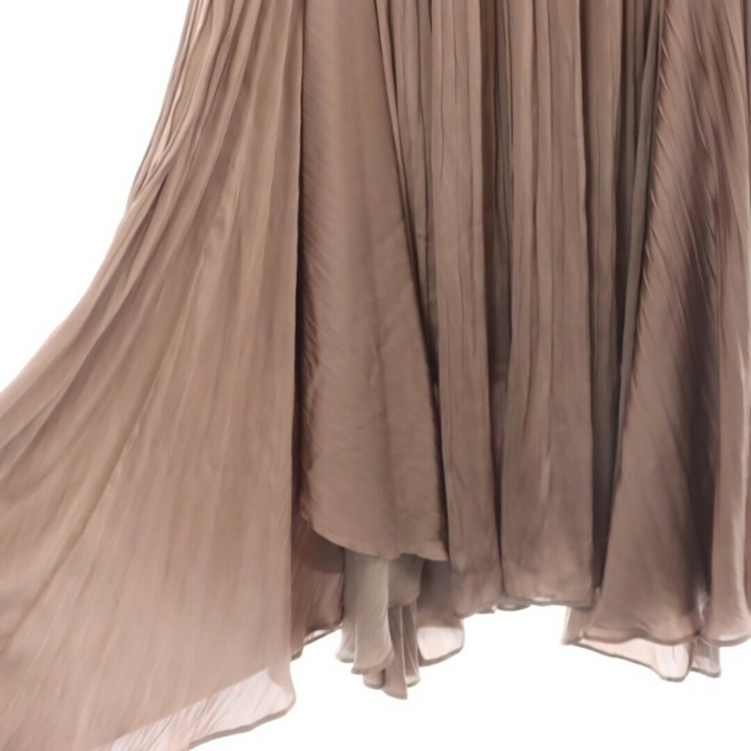 FRAY I.D(フレイアイディー)のフレイアイディー アシメロングプリーツスカート ロング マキシ サテン レディースのスカート(ロングスカート)の商品写真