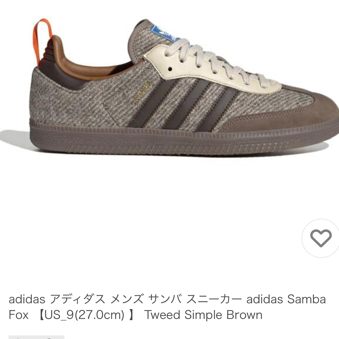 adidas - adidas Samba Fox | Tweed Simple Brownの通販 by tety's