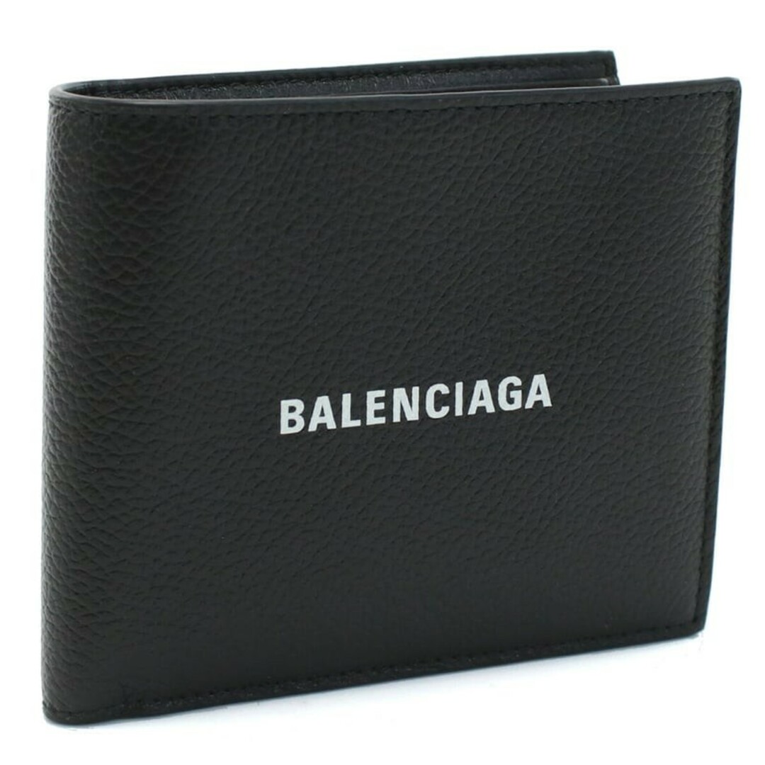 バレンシアガ 二つ折財布 594315 1IZI3 1090 ブラック | フリマアプリ ラクマ