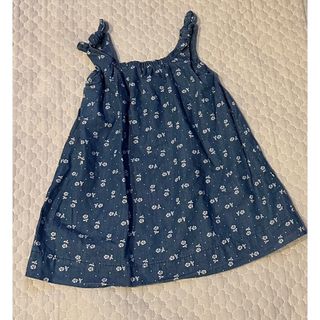 ベビーギャップ(babyGAP)の【SALE】GAPベビー　ワンピース　花柄　デニム風(ワンピース)