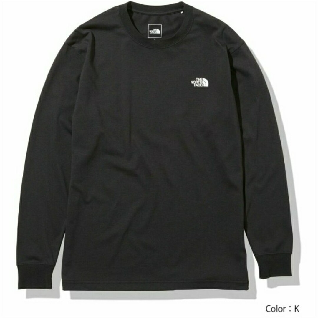 THE NORTH FACE(ザノースフェイス)のノースフェイス 黒 M 長袖Tシャツ バックスクエアロゴ THE NORTH メンズのトップス(Tシャツ/カットソー(七分/長袖))の商品写真