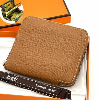 エルメス(Hermes)の✨美品✨ エルメス アザップ シルクイン コンパクト ゴールド(財布)