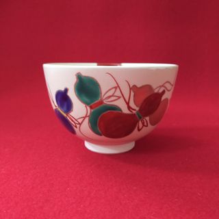 茶道茶碗　隆山作　六瓢箪柄　仁清写【新品未使用】(陶芸)