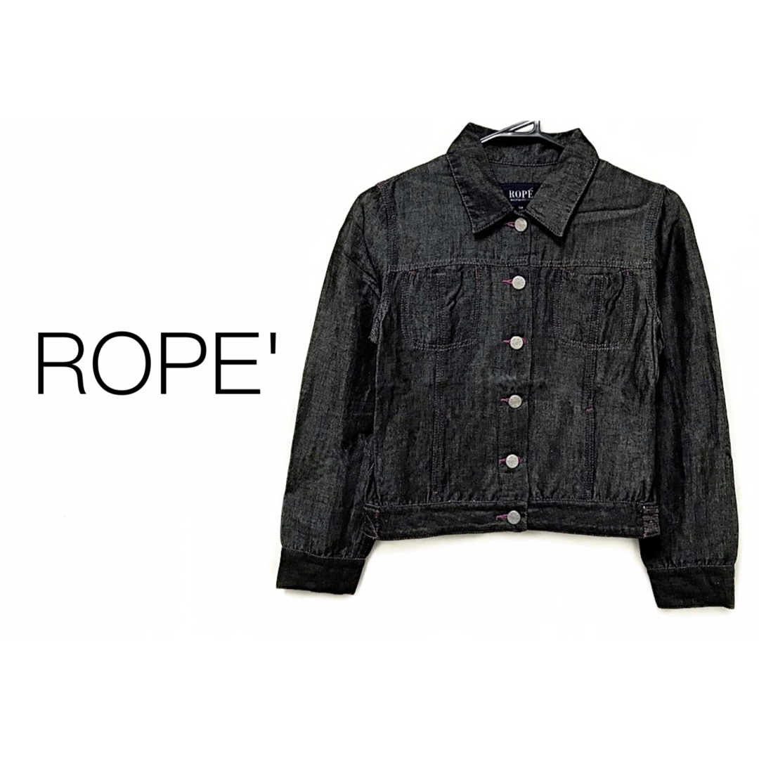 ROPE’(ロペ)のROPE' ロペ【美品】長袖 デニム ジャケット ブルゾン Gジャン レディースのジャケット/アウター(Gジャン/デニムジャケット)の商品写真