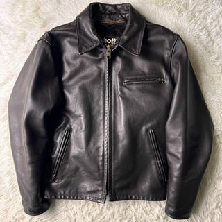 ショット(schott)のSCHOOT ショット　シングルライダース　641 ボア付き ブラウン　40(ライダースジャケット)