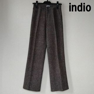 indio - ★格安 indio(インディオ）ツイードパンツ 茶系★