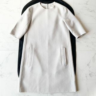 マックスマーラ(Max Mara)のMAXMARA　クチートアマーノ　ダブルフェイス仕立て　ワンピース(ひざ丈ワンピース)