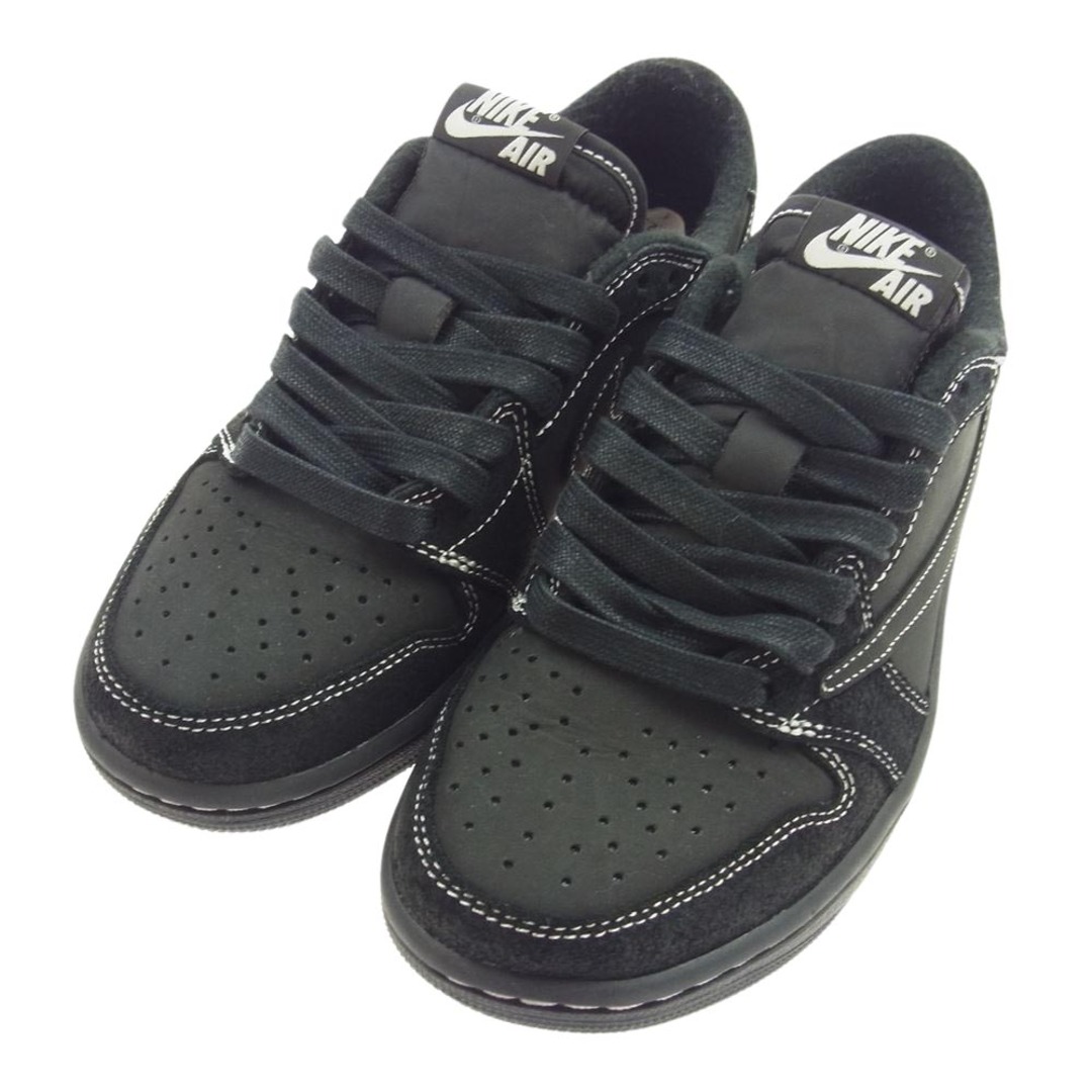 NIKE AIR JORDAN ナイキ ジョーダン スニーカー DM7866-001 × Travis Scott Air Jordan 1 LOW OG BLACK PHANTOMP ブラックファントム スニーカー ブラック系 24.0cm【中古】 レディースの靴/シューズ(スニーカー)の商品写真