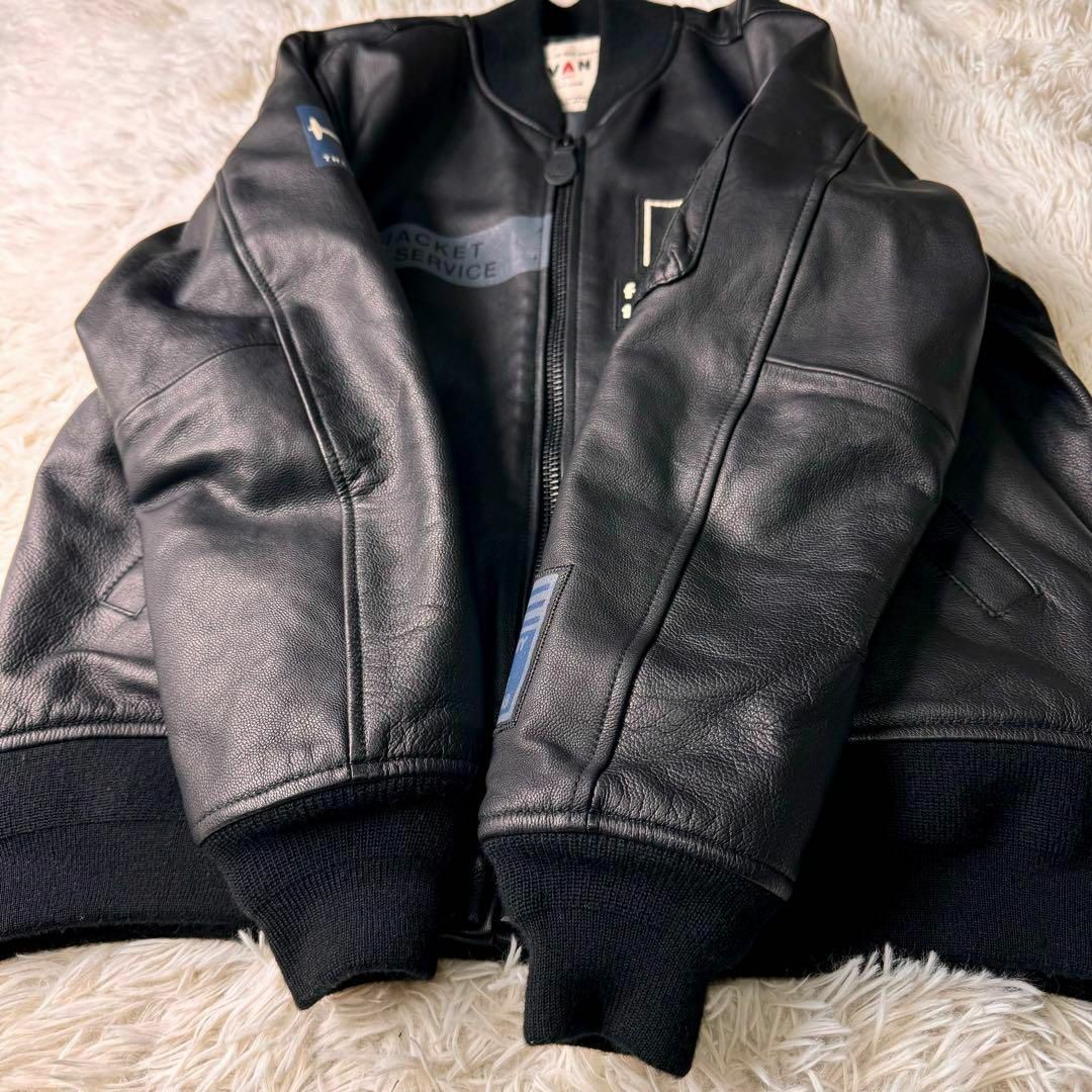 VAN Jacket - 【極美品】VAN JACKET スタジャン MA-1 山羊革 オール