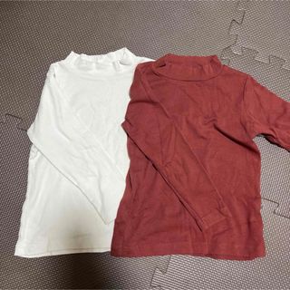 ムジルシリョウヒン(MUJI (無印良品))の無印良品　長袖　ハイネック　100   2枚(Tシャツ/カットソー)