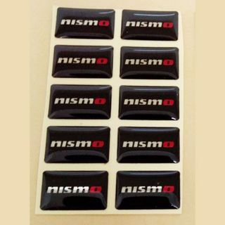 ニスモ(nismo)のnismo ニスモ　インテリアステッカー（シルバー）　１０個　１シート(車内アクセサリ)