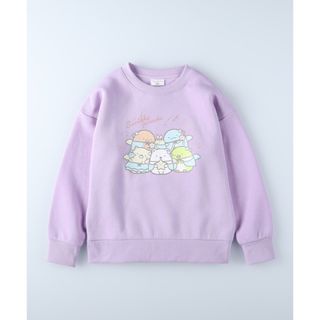 すみっコぐらし肩フリル裏起毛スウェットシャツ 【子供服　長袖】(Tシャツ/カットソー)