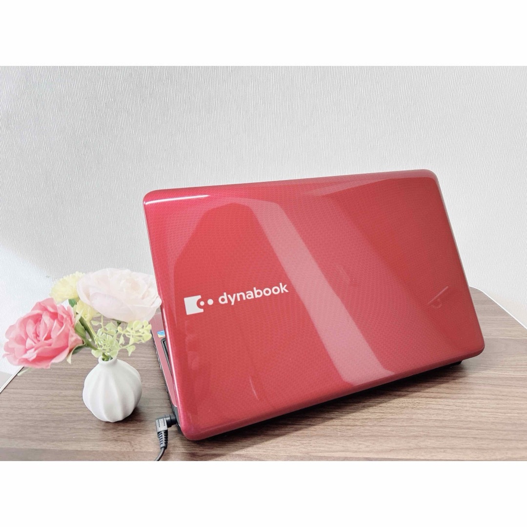 東芝】すぐに使える✨高速SSD搭載 ノートパソコン 赤 主婦向け 東芝】すぐに使える✨高速SSD搭載 ノートパソコン 赤 主婦向け