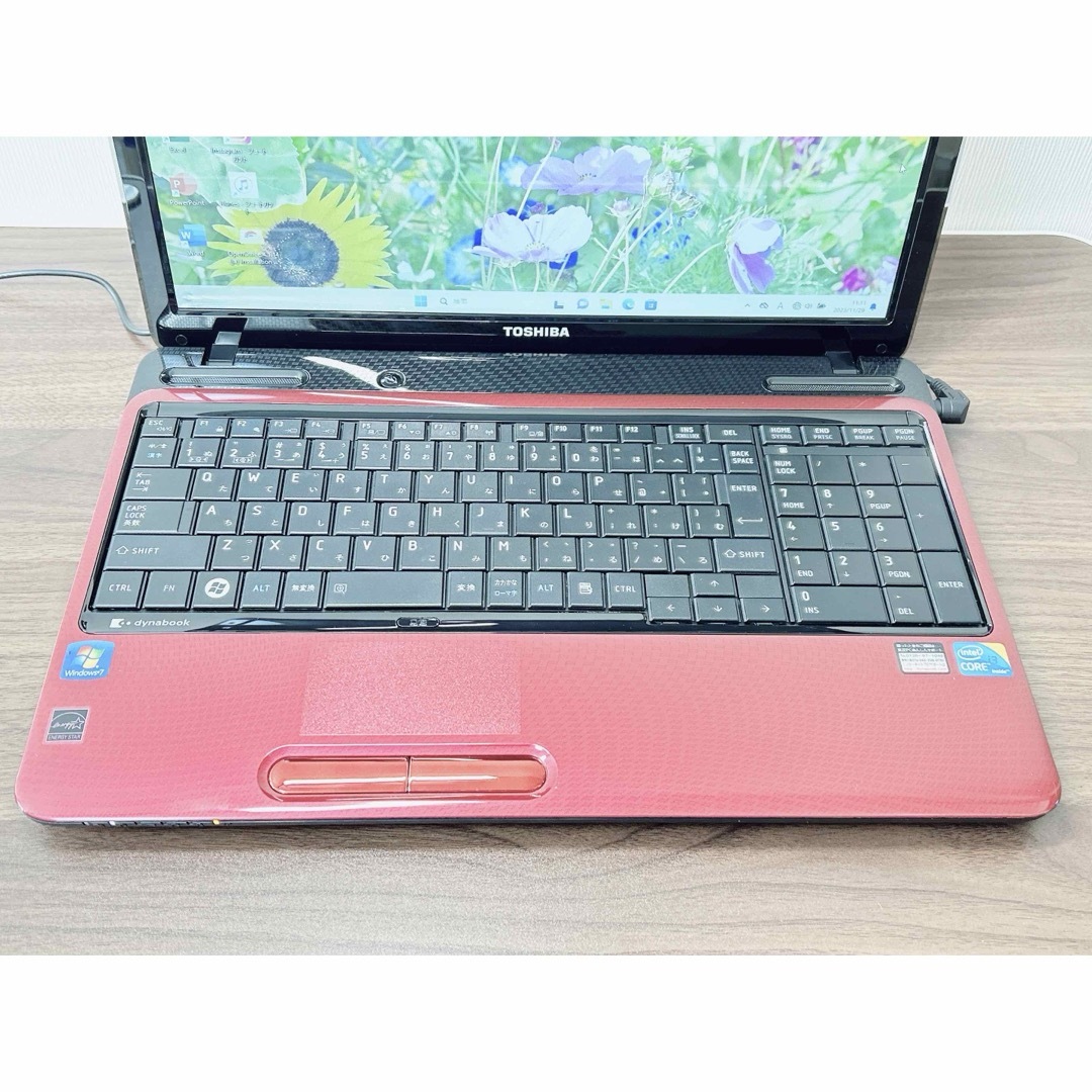 東芝】すぐに使える✨高速SSD搭載 ノートパソコン 赤 主婦向け 東芝】すぐに使える✨高速SSD搭載 ノートパソコン 赤 主婦向け