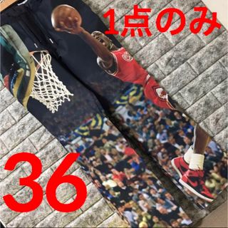 ナイキ(NIKE)のレア☆1点モノ♪ナイキ☆ジョーダン☆ビッグプリント☆パンツ　希少　36(その他)