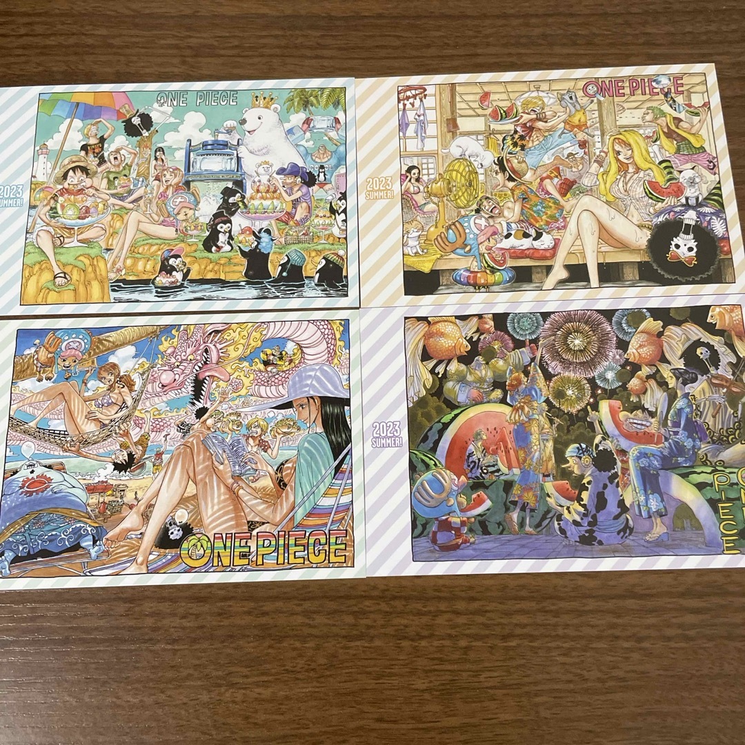 ONE PIECE(ワンピース)のONE PIECE  麦わらストア　サマーフェス　ポストカード エンタメ/ホビーのおもちゃ/ぬいぐるみ(キャラクターグッズ)の商品写真