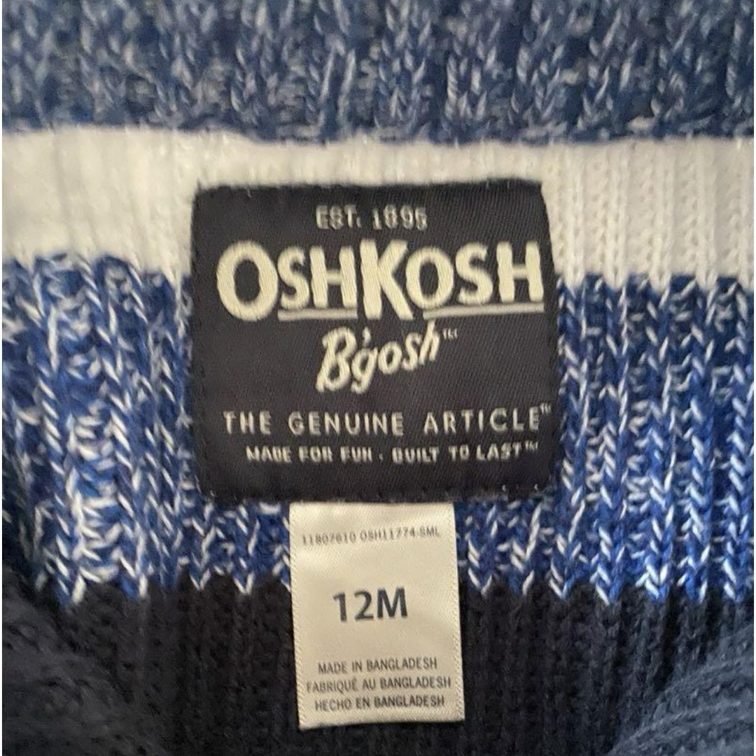 OshKosh(オシュコシュ)のオシュコシュ　ニット セーター　ハーフジップニット　12M キッズ/ベビー/マタニティのベビー服(~85cm)(トレーナー)の商品写真