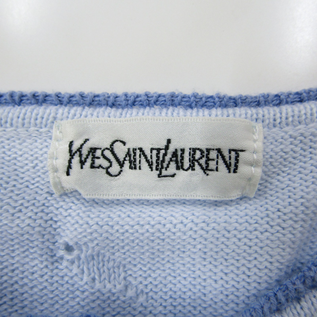 Saint Laurent(サンローラン)のイヴ・サンローラン 長袖カーディガン ボレロ トップス YSL キッズ 女の子用 95サイズ ブルー YVES SAINT LAURENT キッズ/ベビー/マタニティのキッズ服女の子用(90cm~)(カーディガン)の商品写真